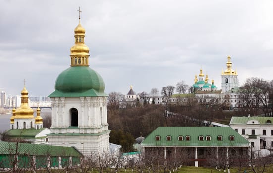 View of Pechersk Lavra monastery in Kiev, Ukraine