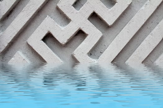 Background of rectangular sidewalk