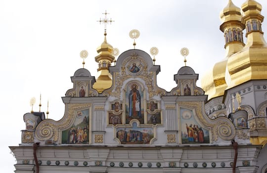 View of Pechersk Lavra monastery in Kiev, Ukraine