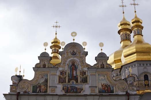 View of Pechersk Lavra monastery in Kiev, Ukraine