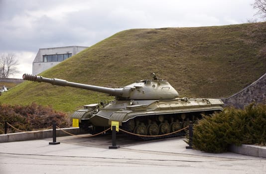 Ukrainian and soviet tank, War museum Kiev