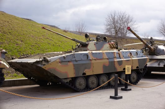 Ukrainian and soviet tank, War museum Kiev
