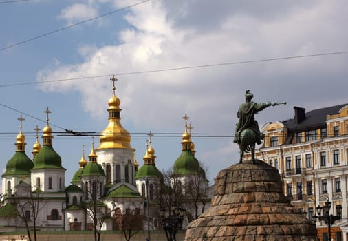 Monument of famous Ukrainian Hetman Bogdan Khmelnitsky