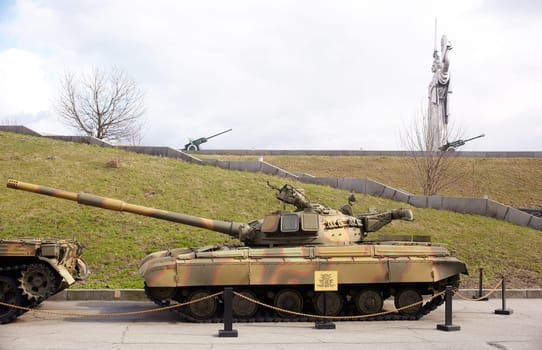Ukrainian and soviet tank, War museum Kiev