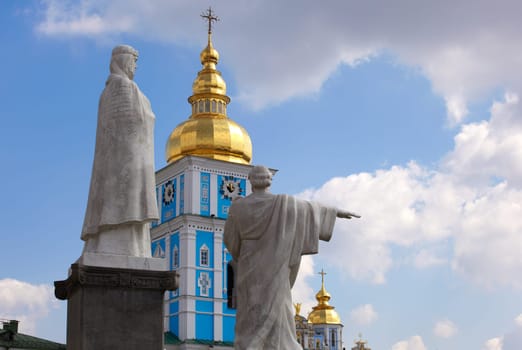Statue, St Michael cathedral, Kiev - Ukraine