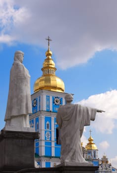 Statue, St Michael cathedral, Kiev - Ukraine