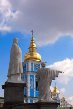 Statue, St Michael cathedral, Kiev - Ukraine