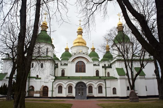 View of Saint Sophia Cathedral in Kiev, Ukraine