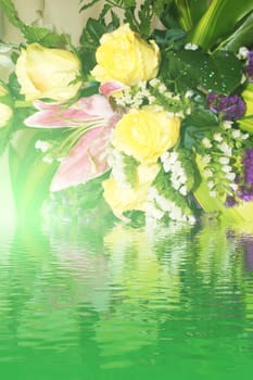 Summer flower background.