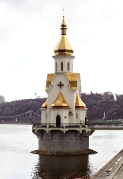 Chapel on the River Dnieper, Kiev - Ukraine