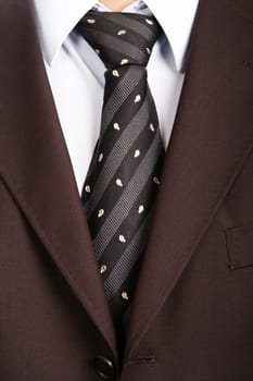 detail of a Business man Suit with tie