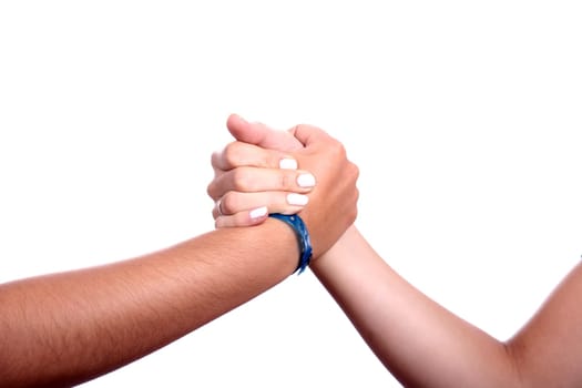 A handshake.