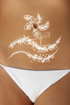 Beautiful young Sexy woman body in bikini