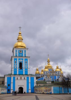 View of St. Michael's Bell Tower in Kiev, Ukraine