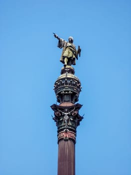 Christopher Columbus, historical monument, Barcelona, Spain
