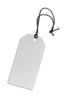 Label tag made of carboard isolated on white