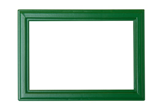 Modern picture frame cropped on white background