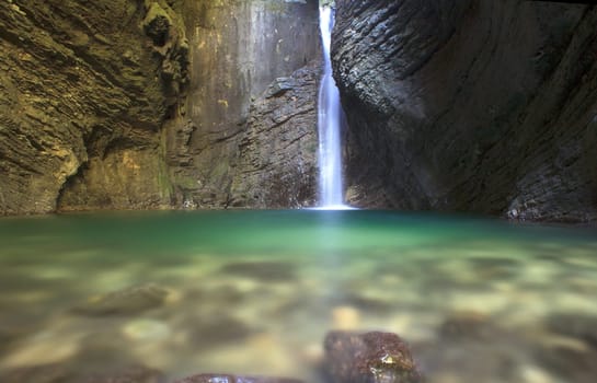 Kozjak waterfall (Slap Kozjak) - Kobarid, Julian Alps in Slovenia