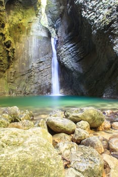 Kozjak waterfall (Slap Kozjak) - Kobarid, Julian Alps in Slovenia