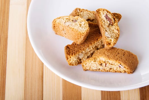 plate of cookies on table