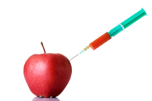 apple gmos and biotechnology concept