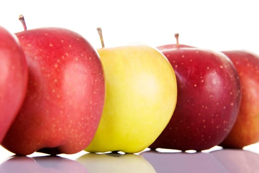 apples isolated on white background