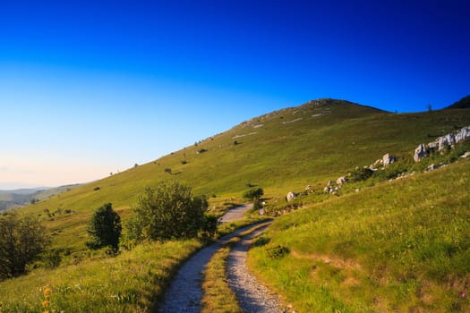 View of the Nanos mountain - Slovenia