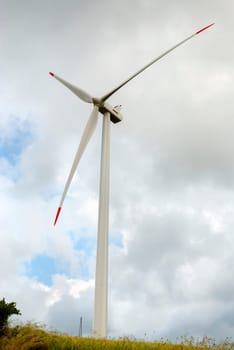 wind turbine in Salerno in Italy