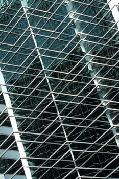 Abstract background of office building wall.
