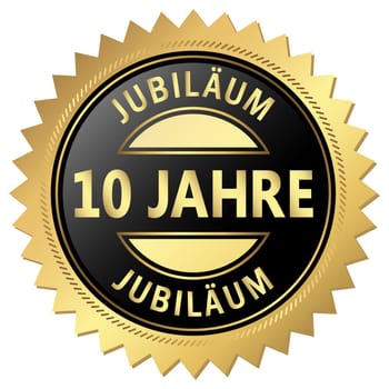 Anniversary Button - 10 years