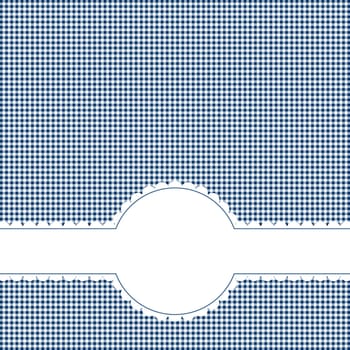Banner with text space on check pattern