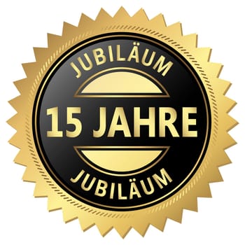 Anniversary Button - 15 years
