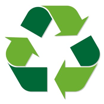 Recycling sign green