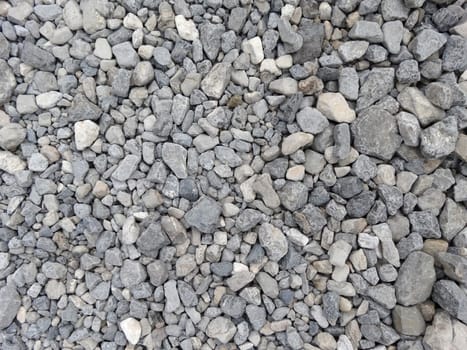 Background of grey small gravel and pebbles