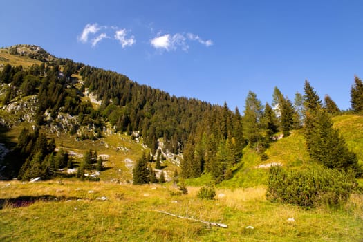 View of Krn mountain, Slovenian julian alps