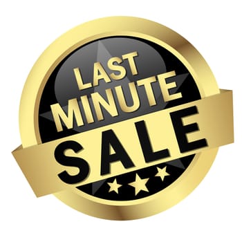 Button with banner " LAST MINUTE SALE """