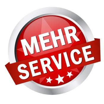 Button with banner " MORE SERVICE """