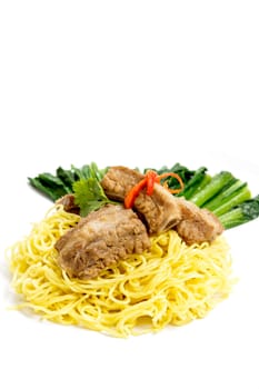 Noodles Pork of Chinese food