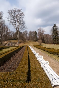 The picture was taken in the Park in front of the castle Hluboka nad Vltavou. Czech Republic
