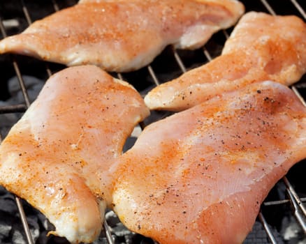 Fresh turkey steaks