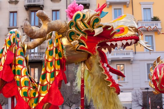 MILAN, ITALY - FEBRUARY 10, 2013: Chinese New Year parade in Milan