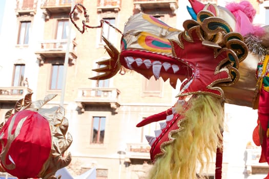 MILAN, ITALY - FEBRUARY 10, 2013: Chinese New Year parade in Milan