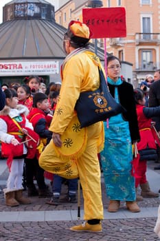 MILAN, ITALY - FEBRUARY 10, 2013: Chinese New Year parade in Milan