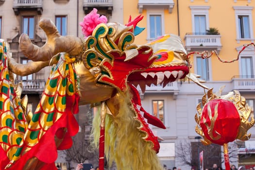 MILAN, ITALY - FEBRUARY 10, 2013: Chinese New Year parade in Milan