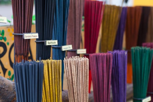 A lot of various scented Incense sticks