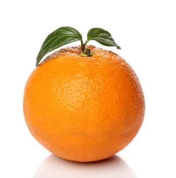 Healthy orange isolated over white background