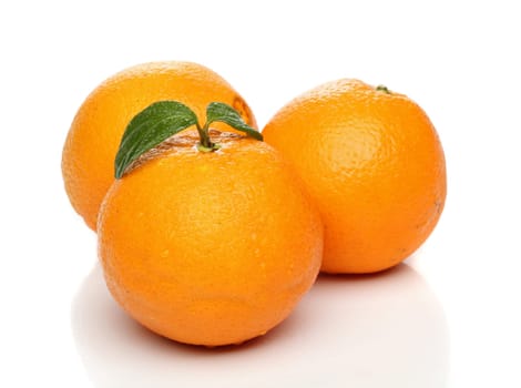 Healthy orange isolated over white background