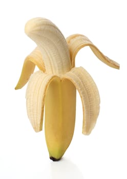 Healthy banana isolated on white background