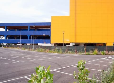 Photo of yellow and blue building