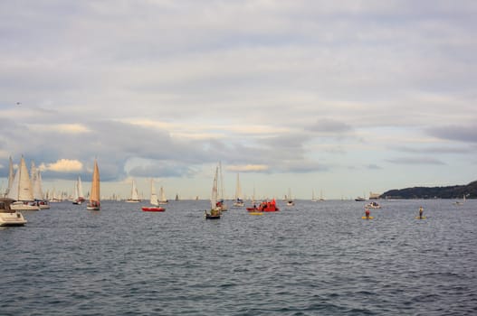 TRIESTE, ITALY - 14 OCTOBER 2012, Barcolana regatta in Trieste